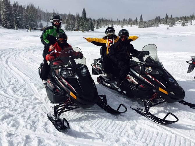 Snowmobiling in Northern Wisconsin