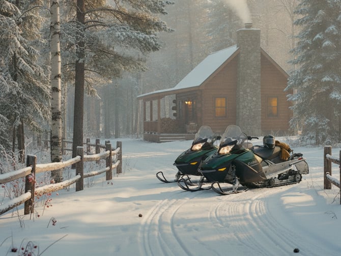 Snowmobiling